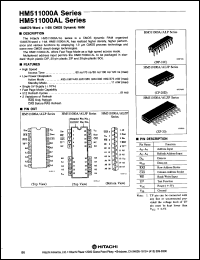 Click here to download HM511000JP12 Datasheet