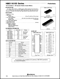 Click here to download HM5116100J7 Datasheet