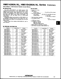 Click here to download HM514280ZP8 Datasheet