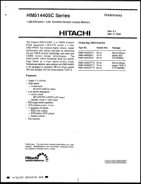 Click here to download HM514405CTT7 Datasheet