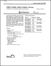 Click here to download HM51V4800RR8 Datasheet