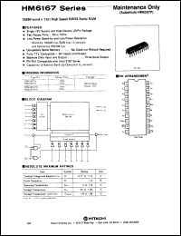 Click here to download HM6167HCG45 Datasheet