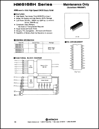 Click here to download HM6168HP45 Datasheet