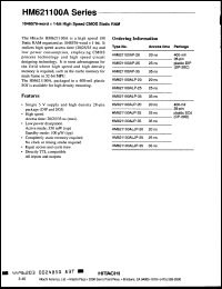 Click here to download HM621100ALP35 Datasheet