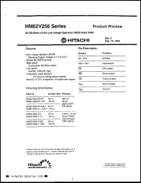 Click here to download HM62V256LFP10T Datasheet