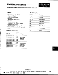 Click here to download HM62W256LFP8T Datasheet