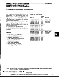 Click here to download HM62W8127HLJP25 Datasheet