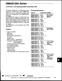 Click here to download HM658128ALP10L Datasheet