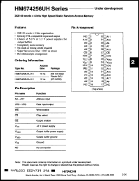 Click here to download HM674256UHJ10 Datasheet