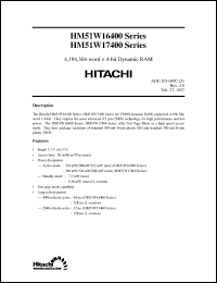 Click here to download HM51W17400LTS-5 Datasheet