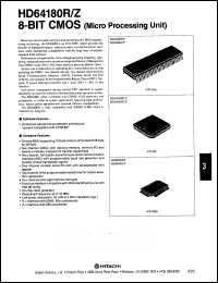 Click here to download HD64180RCP-6X Datasheet