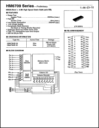 Click here to download HM6709JP-20 Datasheet