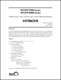 Click here to download HN29WT800T-8 Datasheet
