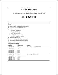 Click here to download HM6208HP-25 Datasheet