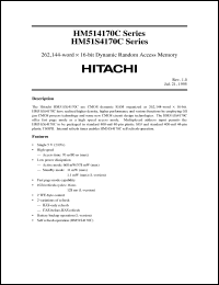 Click here to download HM514170CJ-7 Datasheet