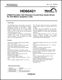 Click here to download HD66421 Datasheet