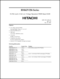 Click here to download HM62V256 Datasheet