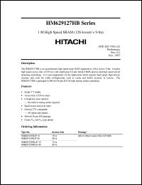 Click here to download HM629127HB Datasheet