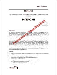 Click here to download HD66765 Datasheet