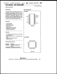 Click here to download HA19202 Datasheet