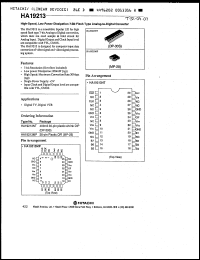 Click here to download HA19213MP Datasheet