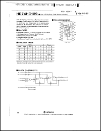 Click here to download HD74HC109FP Datasheet