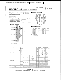 Click here to download HD74HC152FP Datasheet