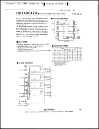 Click here to download HD74HC173FP Datasheet