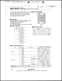 Click here to download HD74HC174FP Datasheet