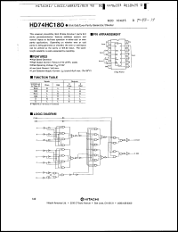Click here to download HD74HC180FP Datasheet