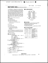 Click here to download HD74HC182FP Datasheet