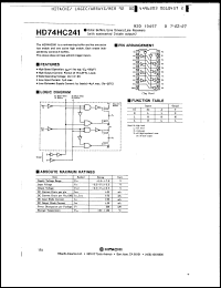 Click here to download HD74HC241FP Datasheet