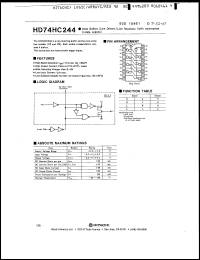 Click here to download HD74HC244FP Datasheet