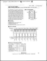 Click here to download HD74HC299P Datasheet