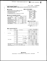 Click here to download HD74HC367FP Datasheet