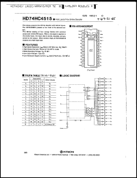 Click here to download HD74HC4515P Datasheet