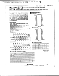 Click here to download HD74HCT533P Datasheet