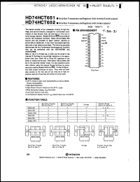Click here to download HD74HCT652P Datasheet