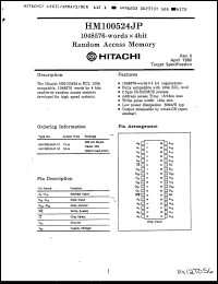 Click here to download HM100524JP15 Datasheet