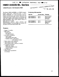 Click here to download HM514402BZ8 Datasheet