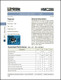 Click here to download HMC286 Datasheet