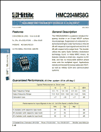 Click here to download HMC204MS8G Datasheet
