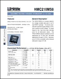 Click here to download HMC210MS8 Datasheet