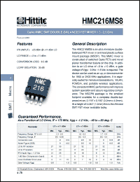 Click here to download HMC216MS8 Datasheet