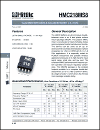 Click here to download HMC218MS8 Datasheet