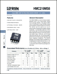 Click here to download HMC219MS8 Datasheet