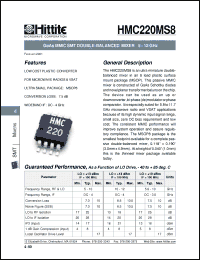 Click here to download HMC220MS8 Datasheet