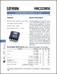 Click here to download HMC223MS8 Datasheet