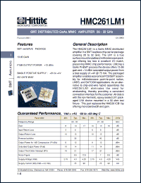 Click here to download HMC261LM1 Datasheet