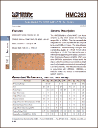 Click here to download HMC263 Datasheet